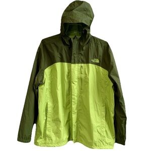 Mens The North Face Stinson NF0A2SXN Dryvent Full Zip Rain Jacket Lime Green XXL